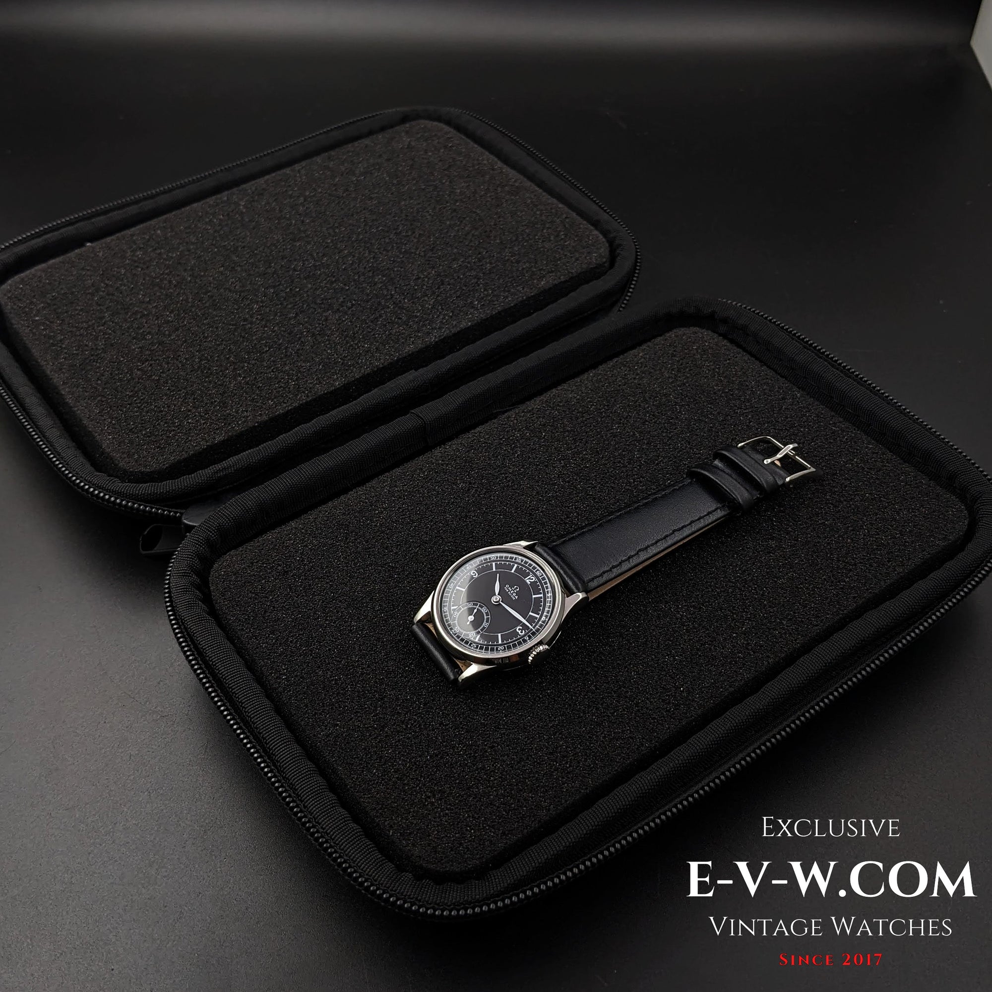 88 Years Old Vintage Omega FAB SUISSE / Black Dial   / Cal.26.5SOBT2 / 1935Vintage