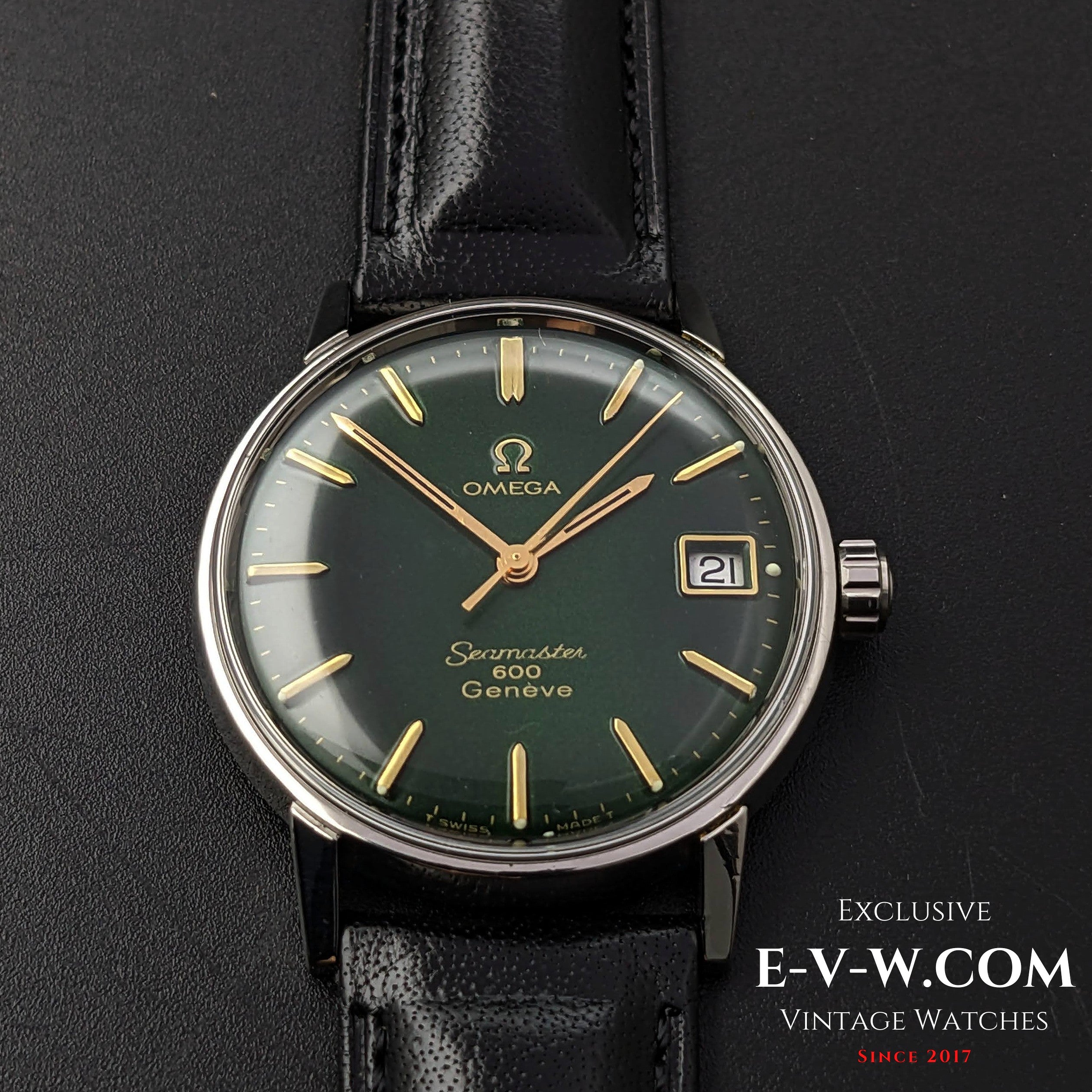 57 Years Old Vintage Omega Seamaster 600 Green Dial Ref