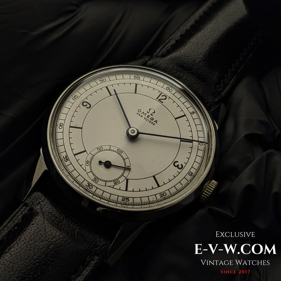 85 Jahre alte Vintage Omega Sector / Zweiter Weltkrieg / Ref. 249517 / Sehr seltenes Kal. 30T1 / Baujahr 1939
