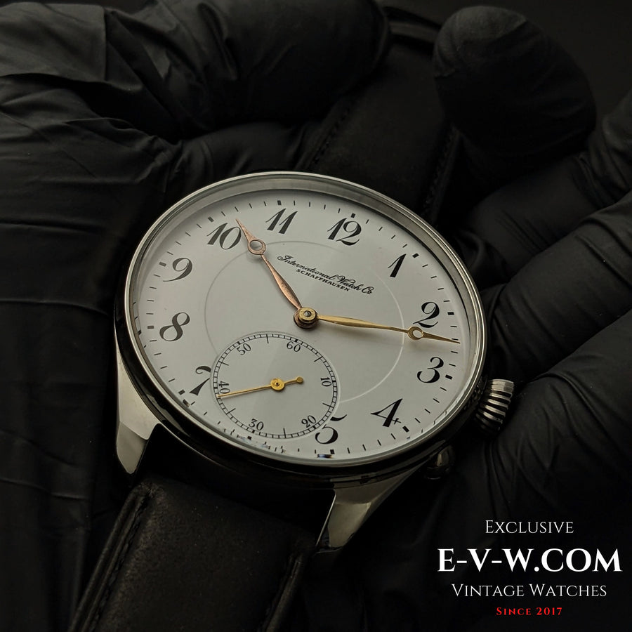 Mouvement de montre de poche IWC Schaffhausen Jumbo antique de 107 ans / Cal. 66 / Vintage 1918