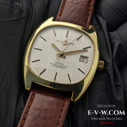 54 Years Old Vintage Ulysse Nardin 36000 Automatic OfficiallyCertifiedChronometer/Cal NB11QU/1970s