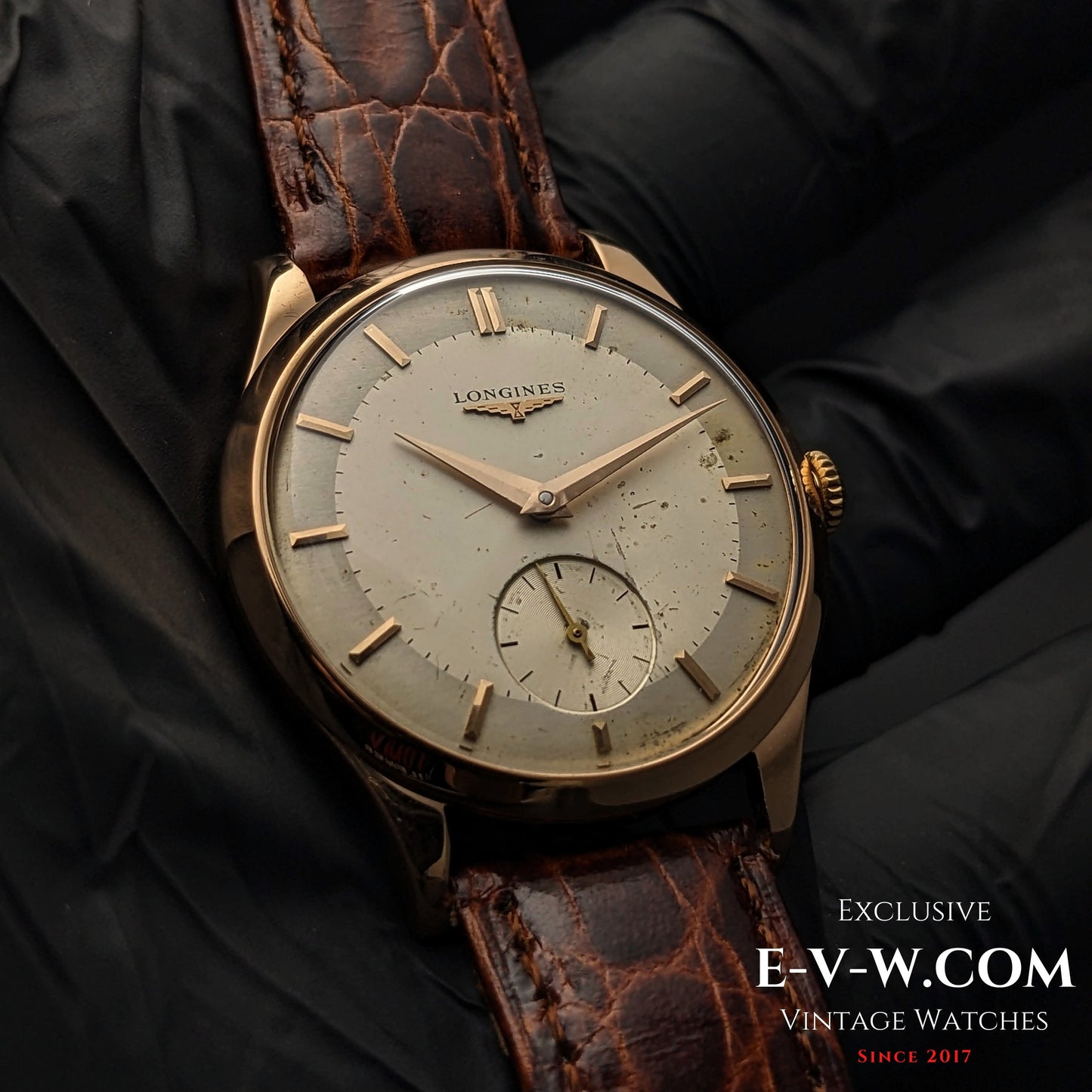 65 Years Old Vintage Longines Classic 18K Pink Gold / Cal. 30L / Vintage 1959