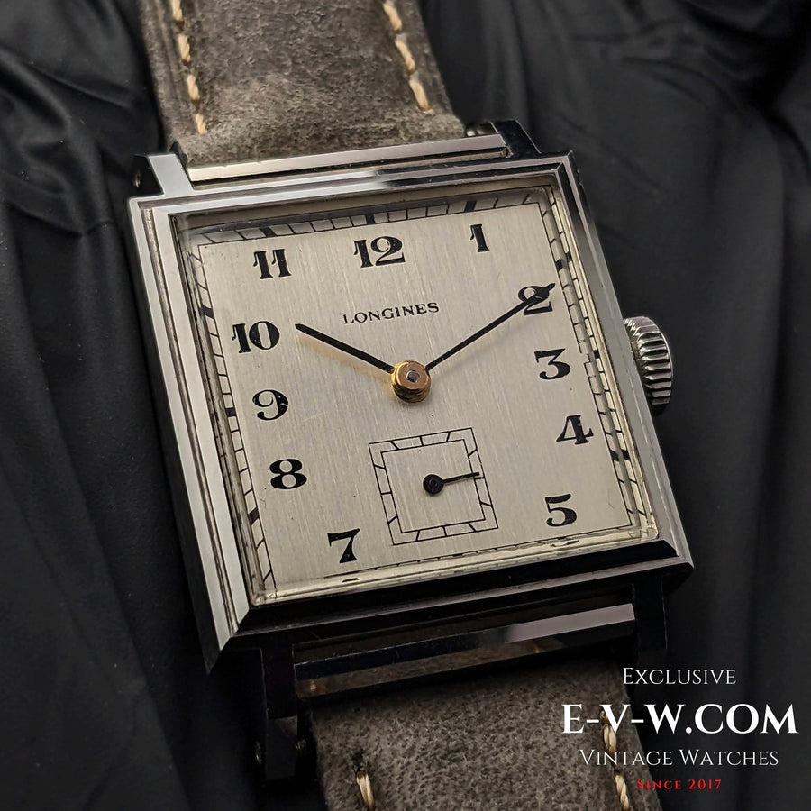 Montre Longines carrée vintage / Cal. 23Z / Années 1940