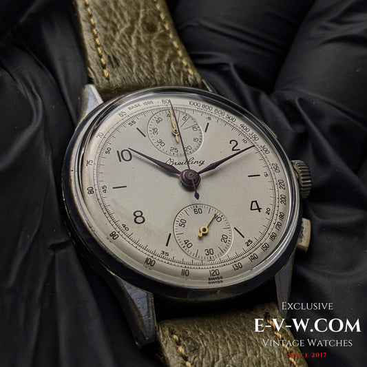 80 Years Old Vintage Breitling Chronograph / WWII / Ref. 178 / Cal. Venus 175 / Vintage 1945