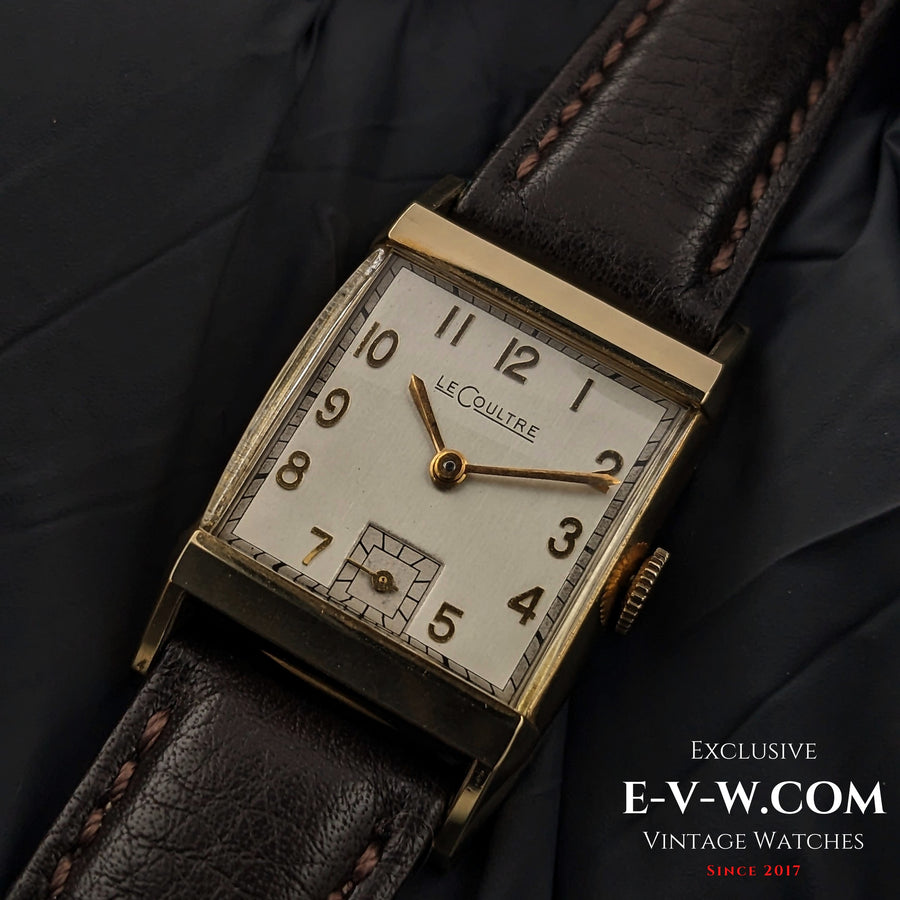 94歳アンティーク ジャガールクルト タンク ユニーク クリスタル アールデコ / Cal. 11LO / 1930年製ヴィンテージ