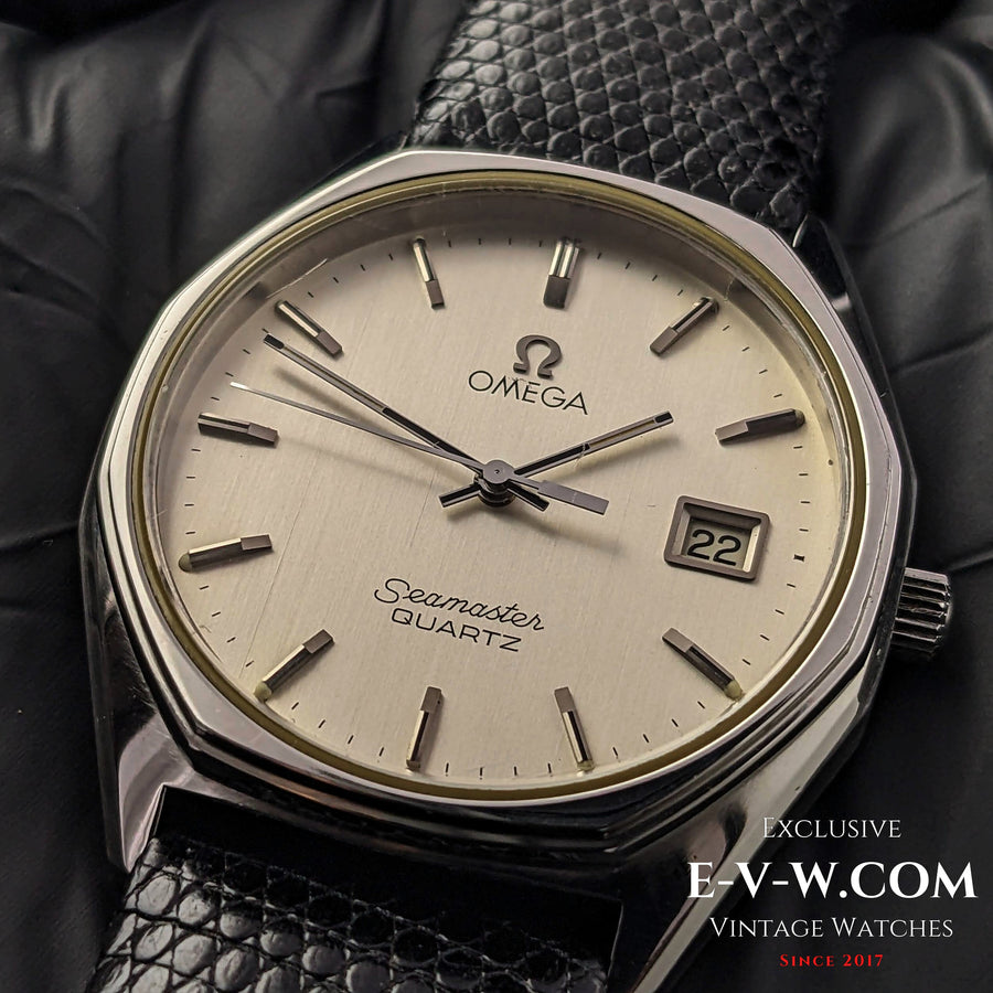 Omega Seamaster Quartz vintage de 46 ans, référence 1960125 / Cal. 1342 / Année de fabrication : 1978