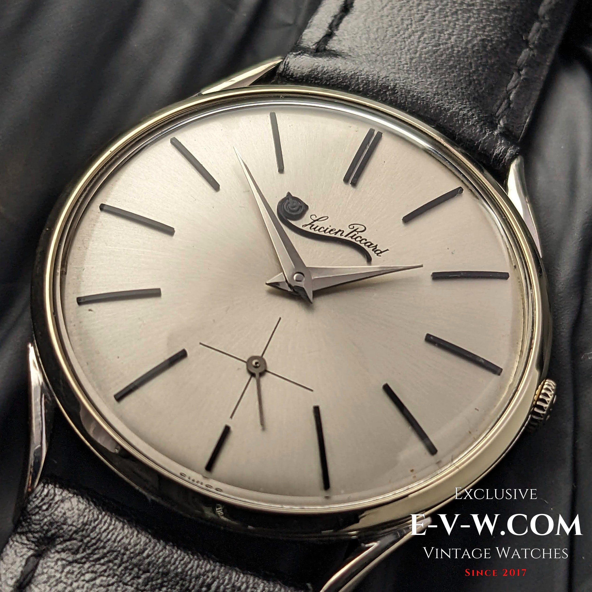 74 Years Old Vintage Lucien Piccard Vintage 14K White Gold Cal. LP42 Exclusive Vintage Swiss Watches