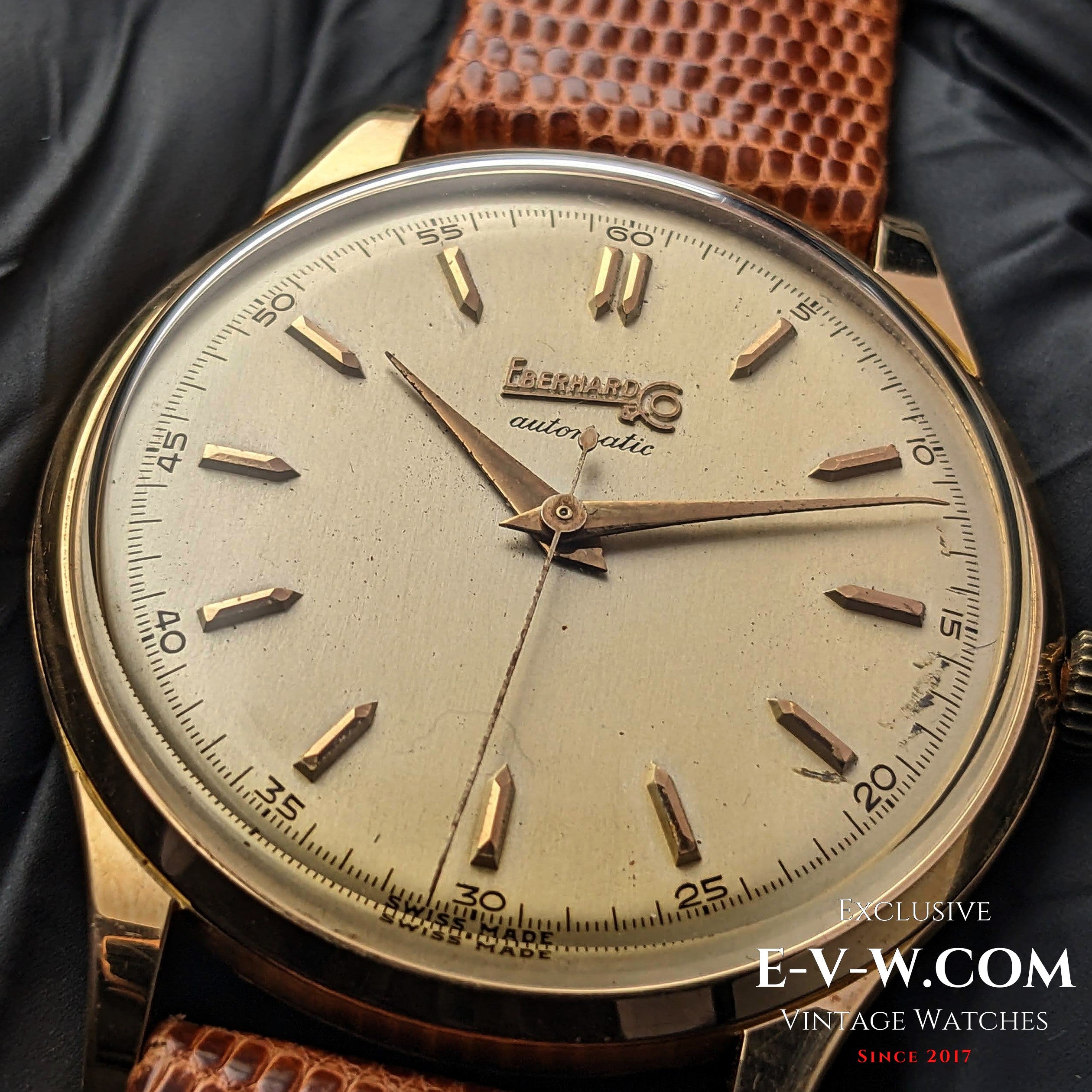 74 Years Old Vintage Eberhard & Co 18k Gold / Automatic Ref. 11601 / C ...