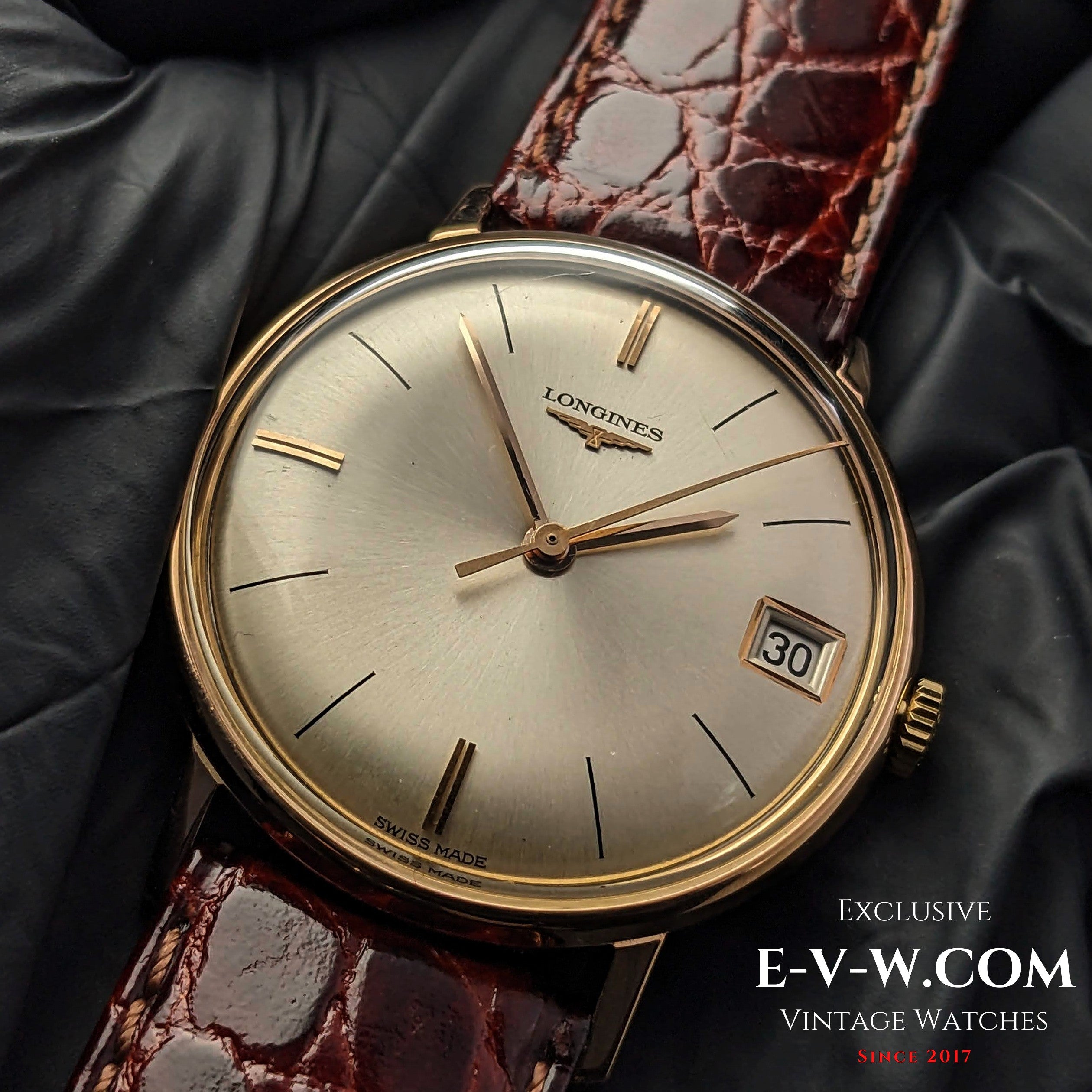 57 Years Old Vintage Longines Classic Calatrava 18k Gold / Cal ...