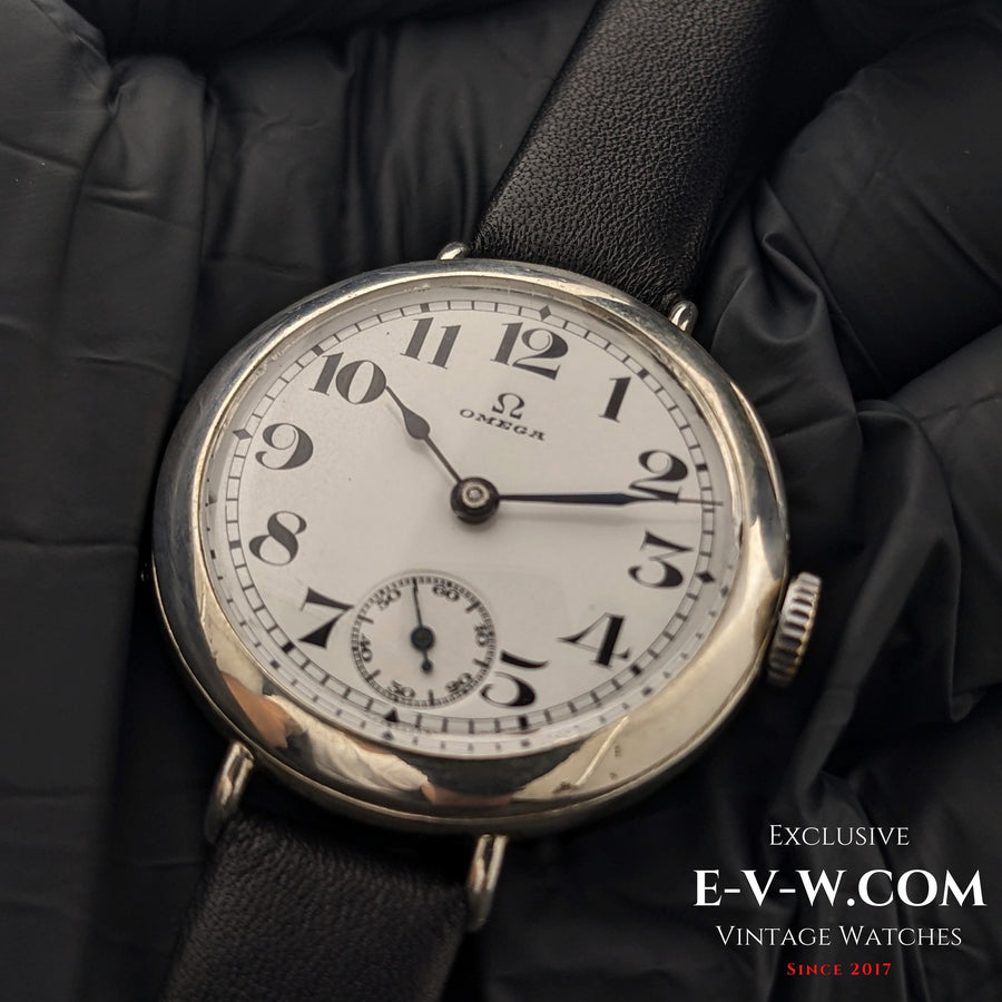 Omega antico in argento 0,900 di 112 anni / Cal. 12'''S7-16p / Vintage 1912