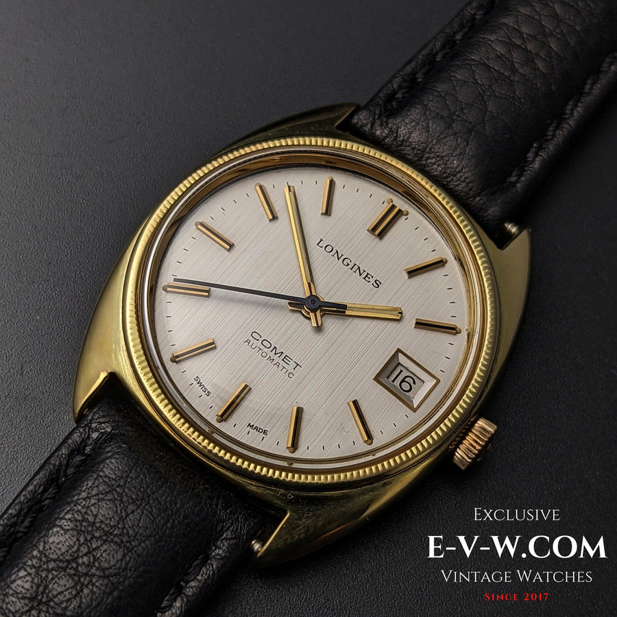 55 Years Old Vintage Longines COMET Automatic / Gold plated / Cal. 2063 / Vintage 1970s/ Serviced