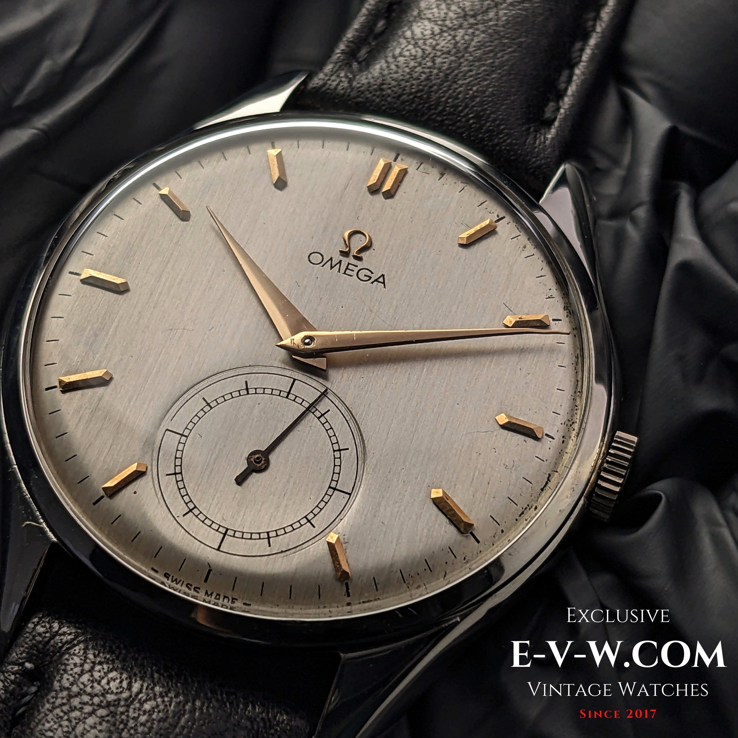 74 Years Old Omega Jumbo 38mm Oversize Ref. 2505 20 Cal. 265 30T2 Exclusive Vintage Swiss Watches