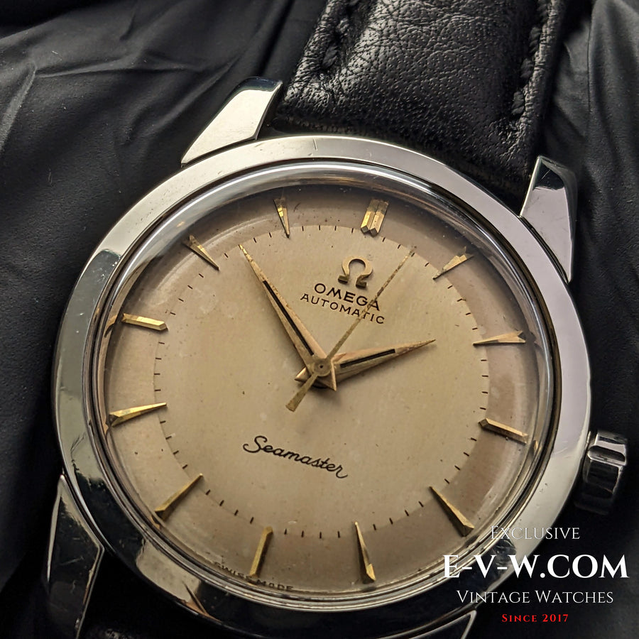 70 Jahre alte Vintage Omega Seamaster Bumper Automatic Ref. 2577 / Kal. 354, Baujahr 1954
