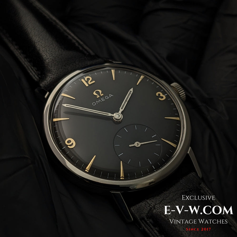 61 Years Old Vintage Omega Black / Ref. 121.002-63  / Cal. 269 / Vintage 1964