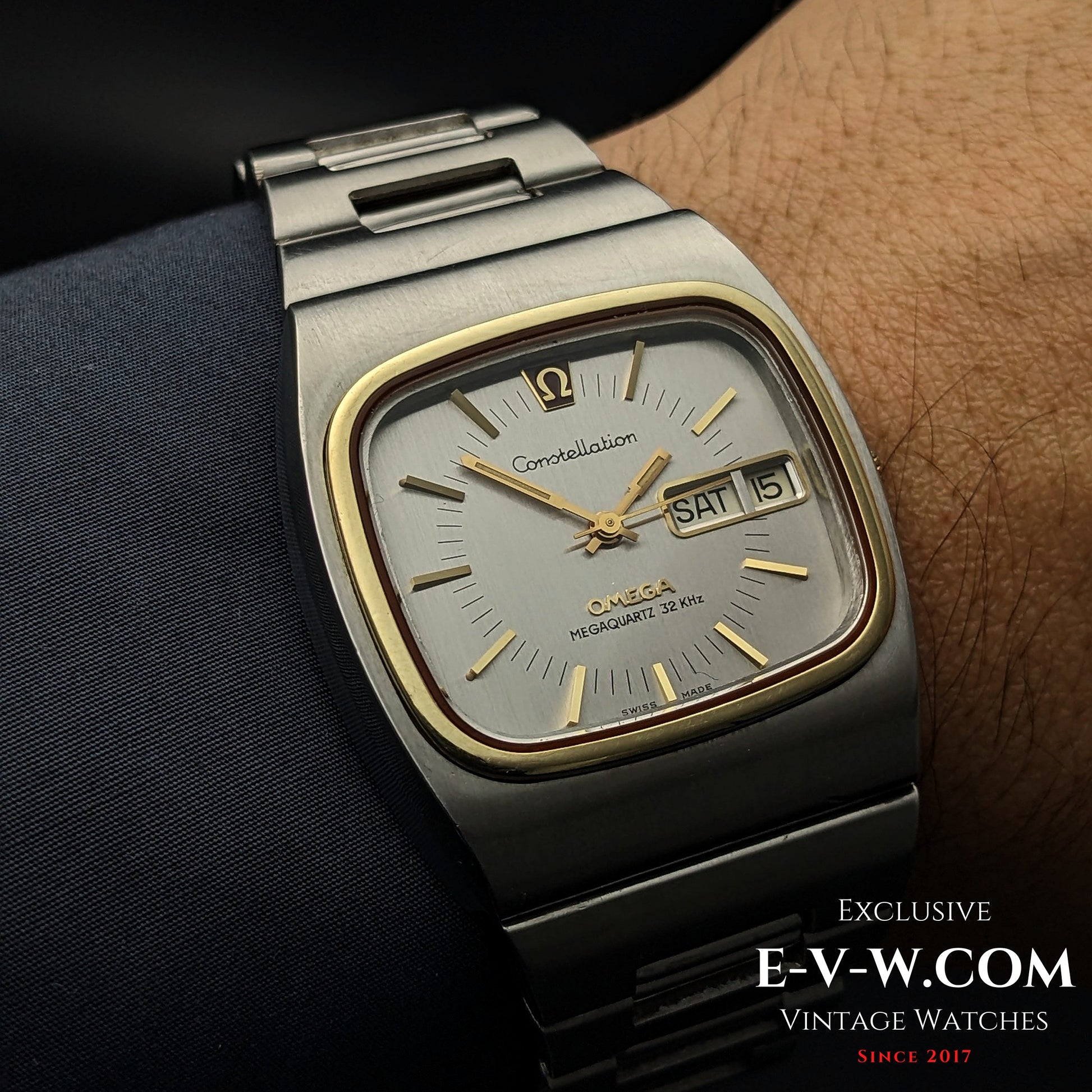 50 Years Old Vintage Omega Constellation MEGAQUARTZ 32 KHz / Ref. 196.0019 / Cal.1310 / Vintage 1975