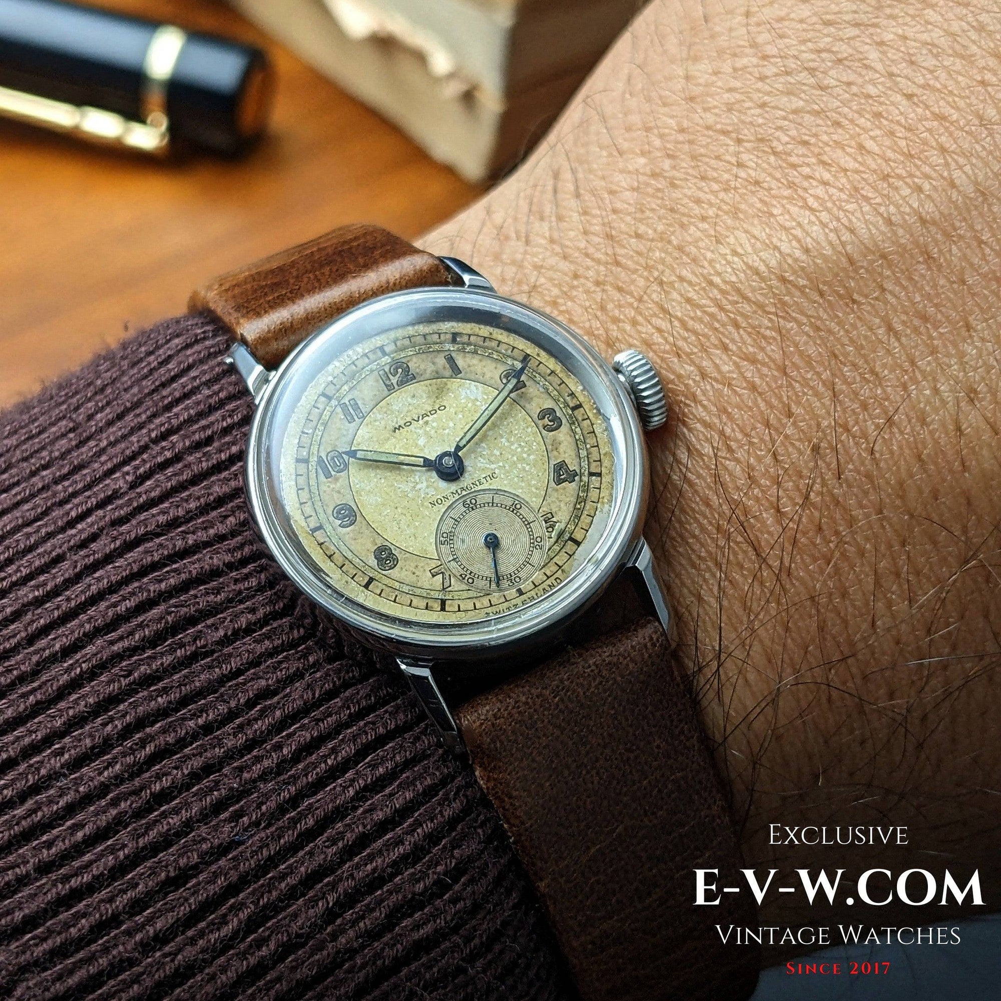 83 anni — Movado — Seconda guerra mondiale — Cal 150MN — Vintage 1942 — Revisionato