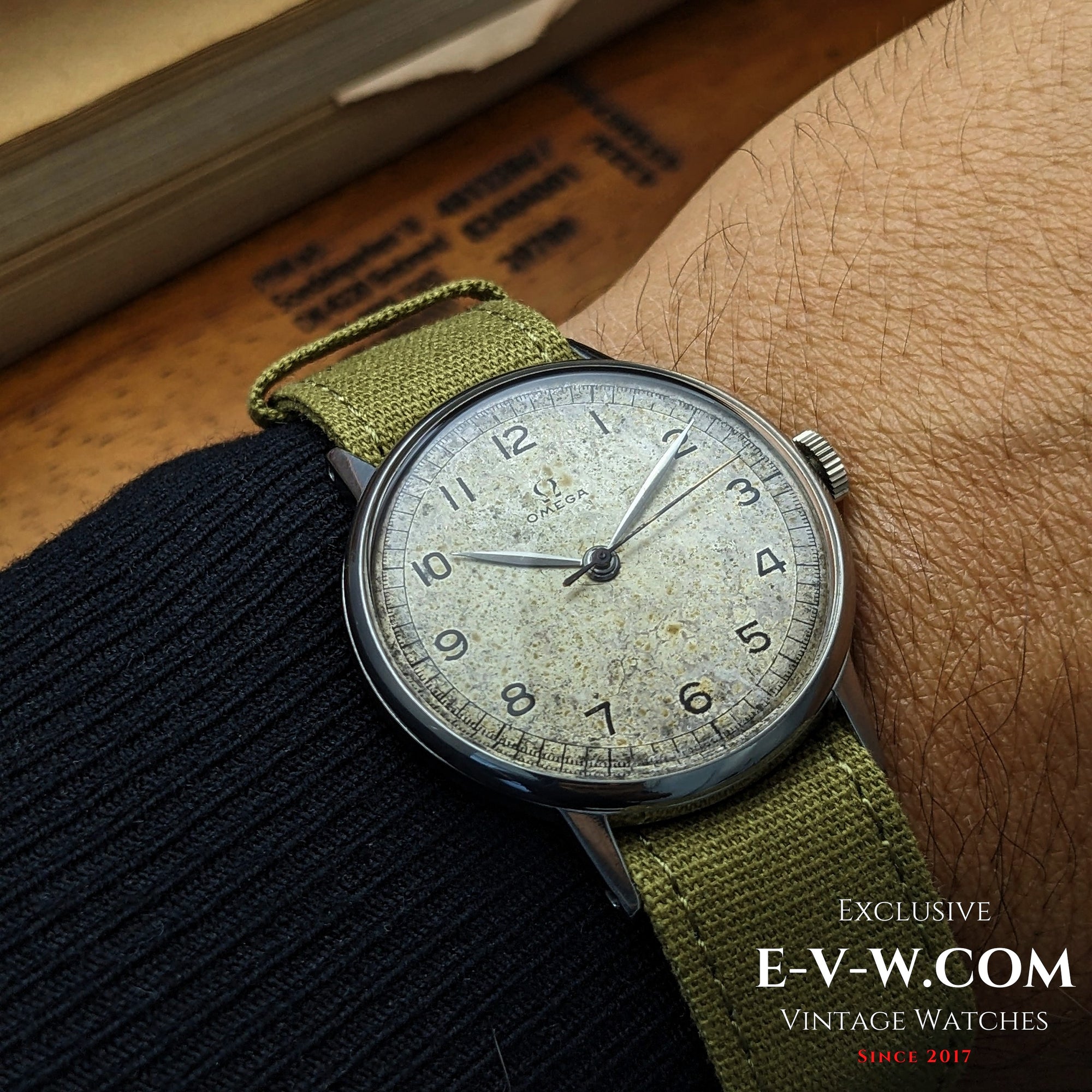 ~80 Years Old — Omega 30T2 WWII “Calatrava-Style” | Ref. 2349/3 | Cal. 30T2 SC | ~1944 | Serviced
