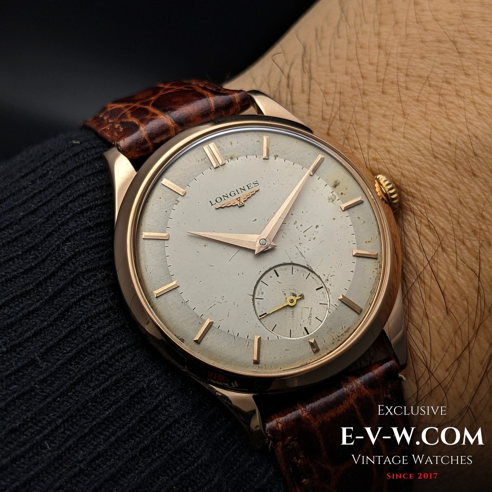 65 Years Old Vintage Longines Classic 18K Pink Gold / Cal. 30L / Vintage 1959