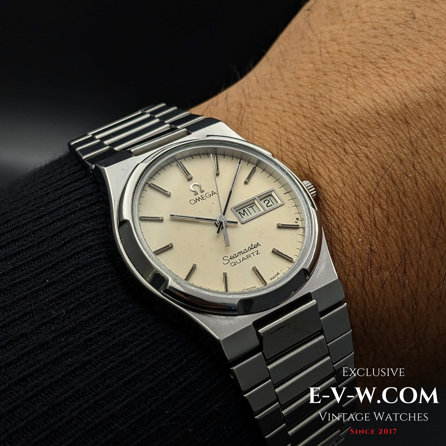 42 Years Old Vintage Omega Seamaster Quartz / Ref. 1960131 / Cal. 1345 / Vintage 1982