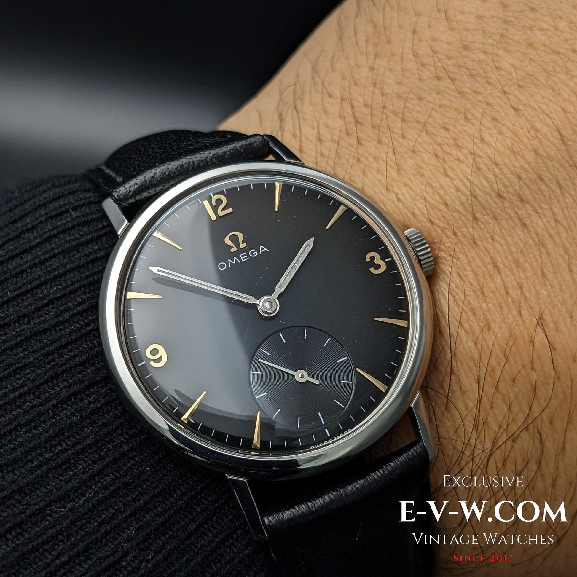 61 Years Old Vintage Omega Black / Ref. 212.002-63 / Cal. 269 / Vintage 1964