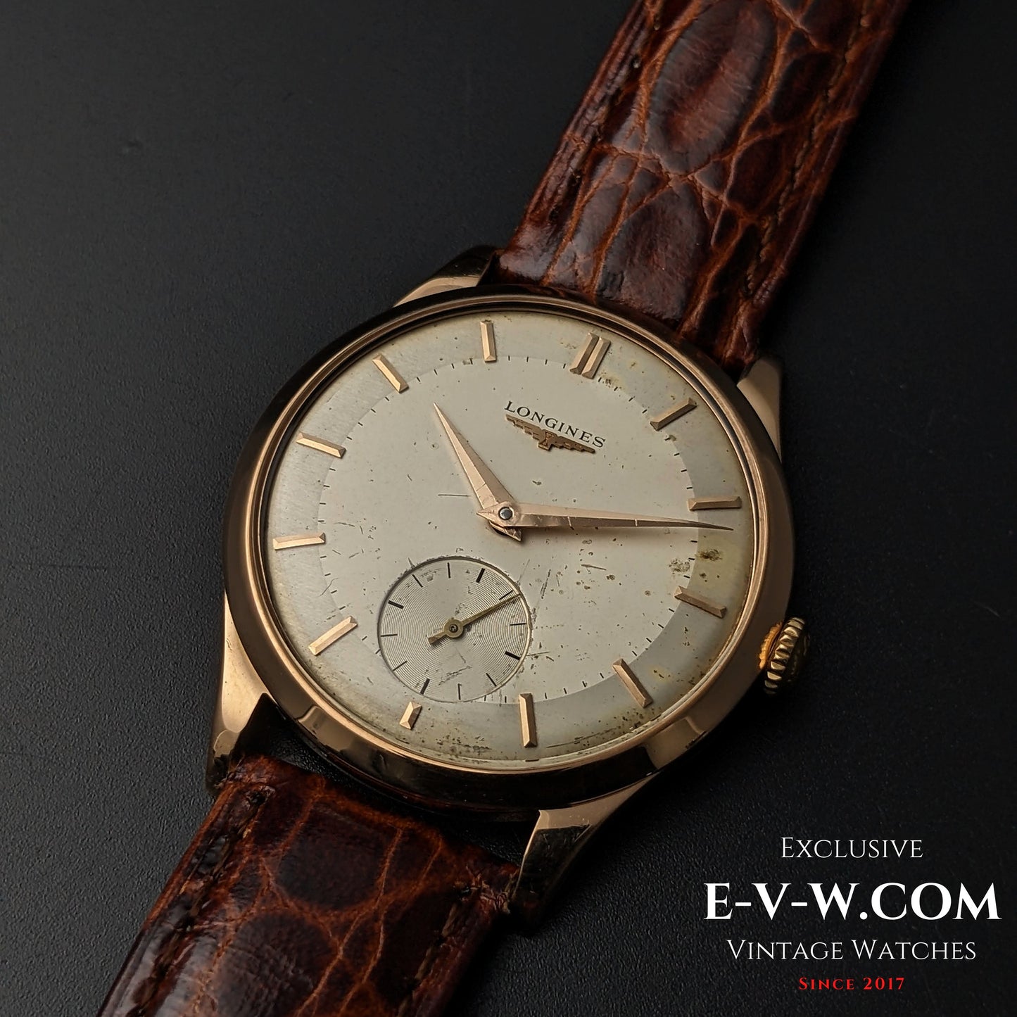 65 Years Old Vintage Longines Classic 18K Pink Gold / Cal. 30L / Vintage 1959