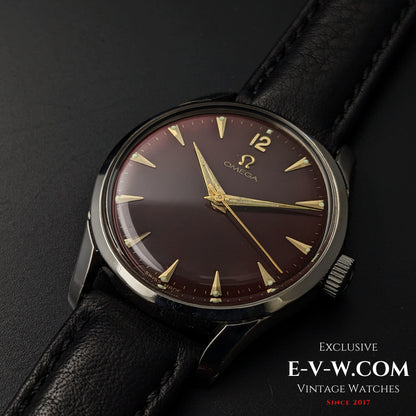 74 Years Old Vintage Omega Classic / Bordeaux Dial / Ref. 2640-3 / Cal. 283 (30T2) / Vintage 1950