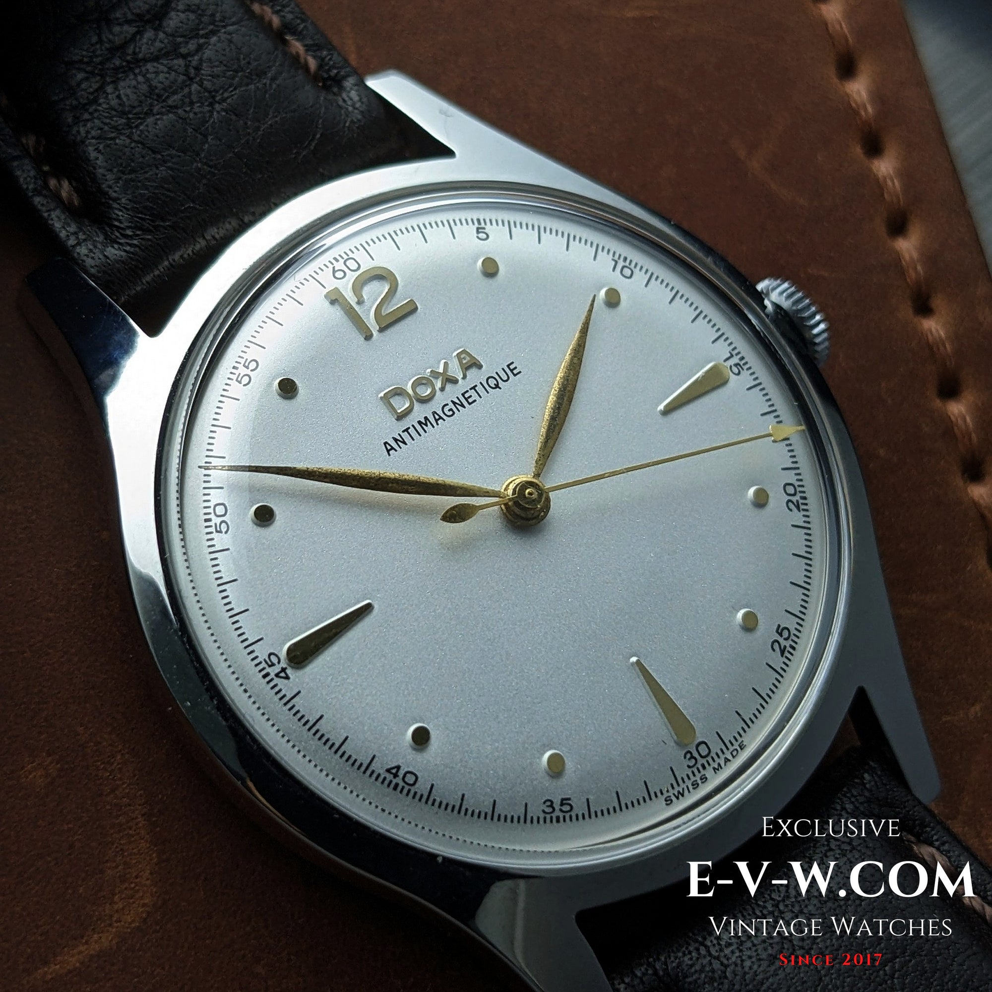Jaren 1950 — Doxa Antimagnetique Jumbo 38mm | Kaliber 1147 | Vintage | Onderhouden
