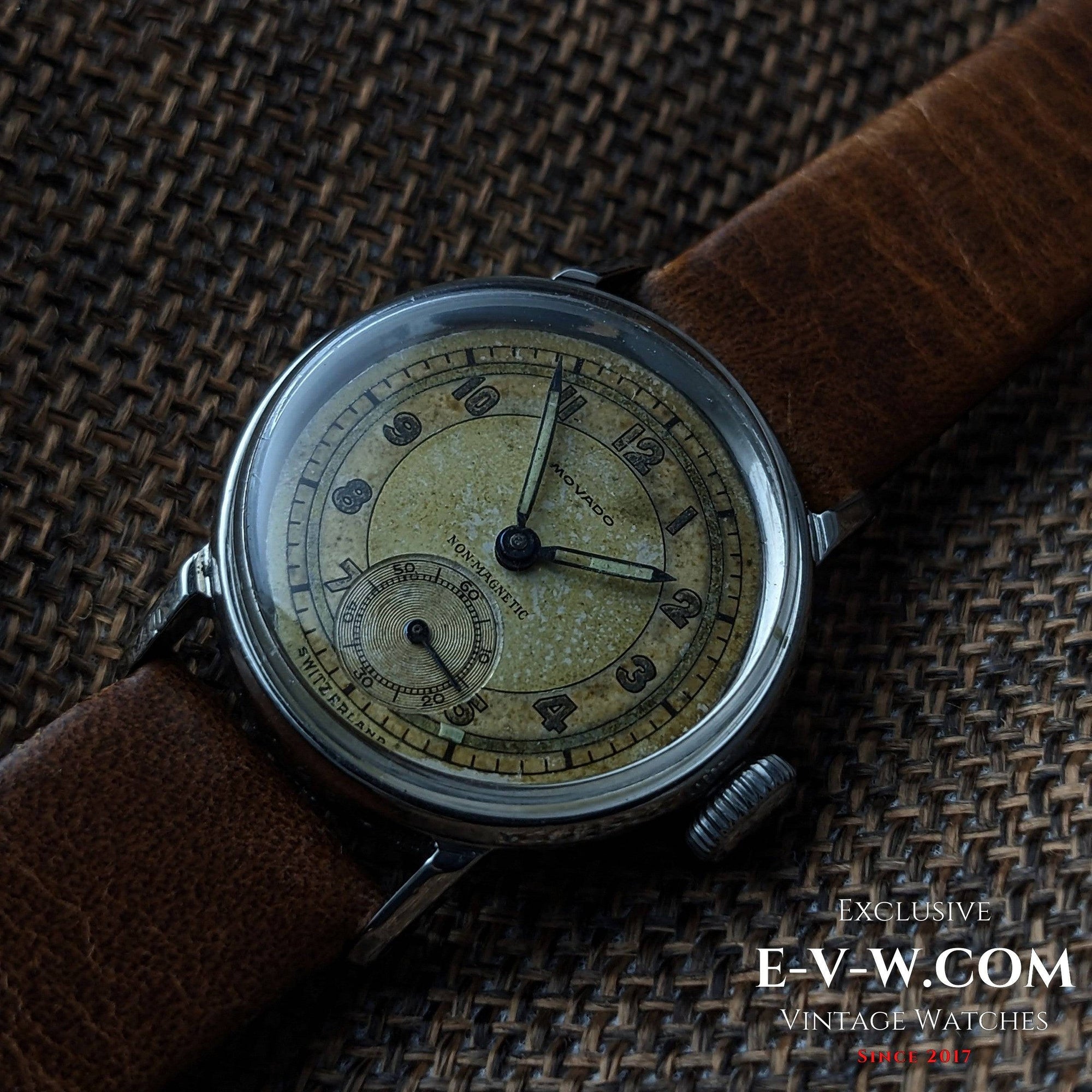 83 anni — Movado — Seconda guerra mondiale — Cal 150MN — Vintage 1942 — Revisionato
