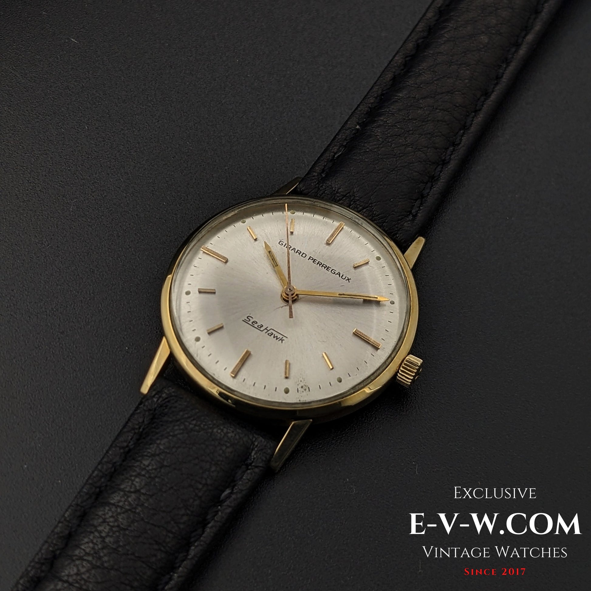 64 Years Old Vintage Girard Perregaux Sea Hawk 14K Yellow Gold / Vintage 1960