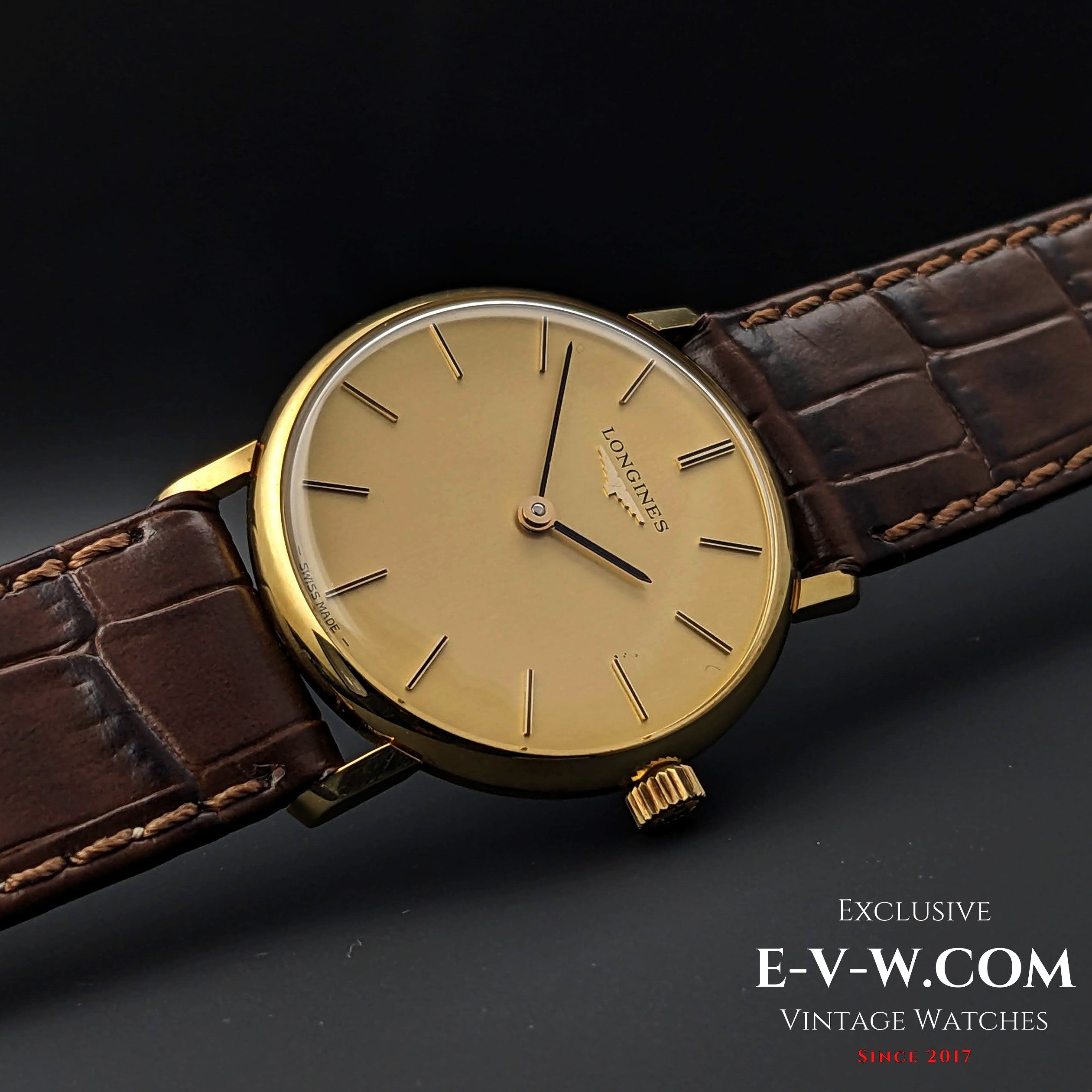 47 Years Old Vintage Longines Classic 18k Gold Cal. L.847.4