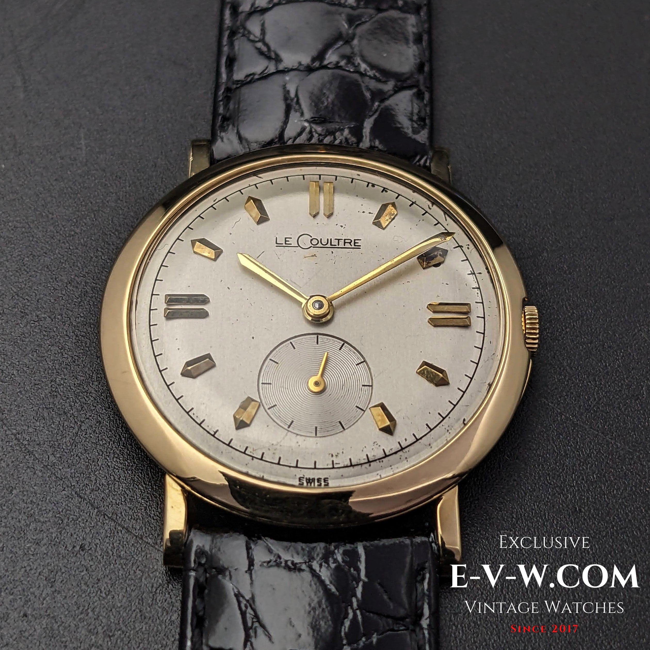 80 Years Old Vintage Jaeger LeCoultre 14K solid Gold Cal. 480