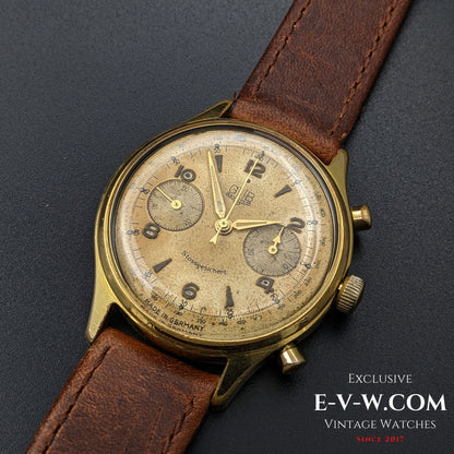 70 Years Old Vintage GUB Glashutte 64 Chronograph / Linited / Cal. 64 / Vintage 1950's