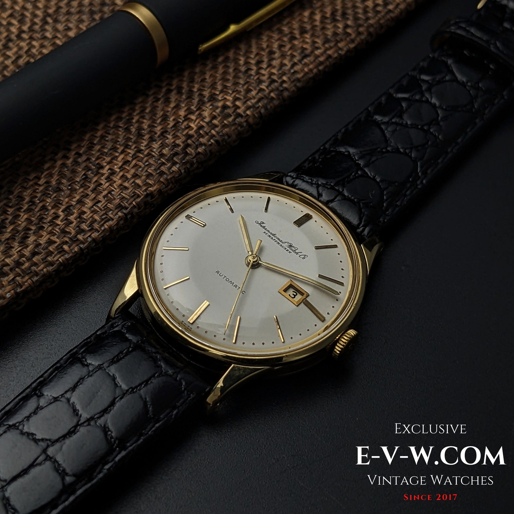 IWC Schaffhausen أوتوماتيك تاريخ | قرص Pie-Pan | مغطى بالذهب | عيار 8531 | قديم 1962 | خدمة 08/2025