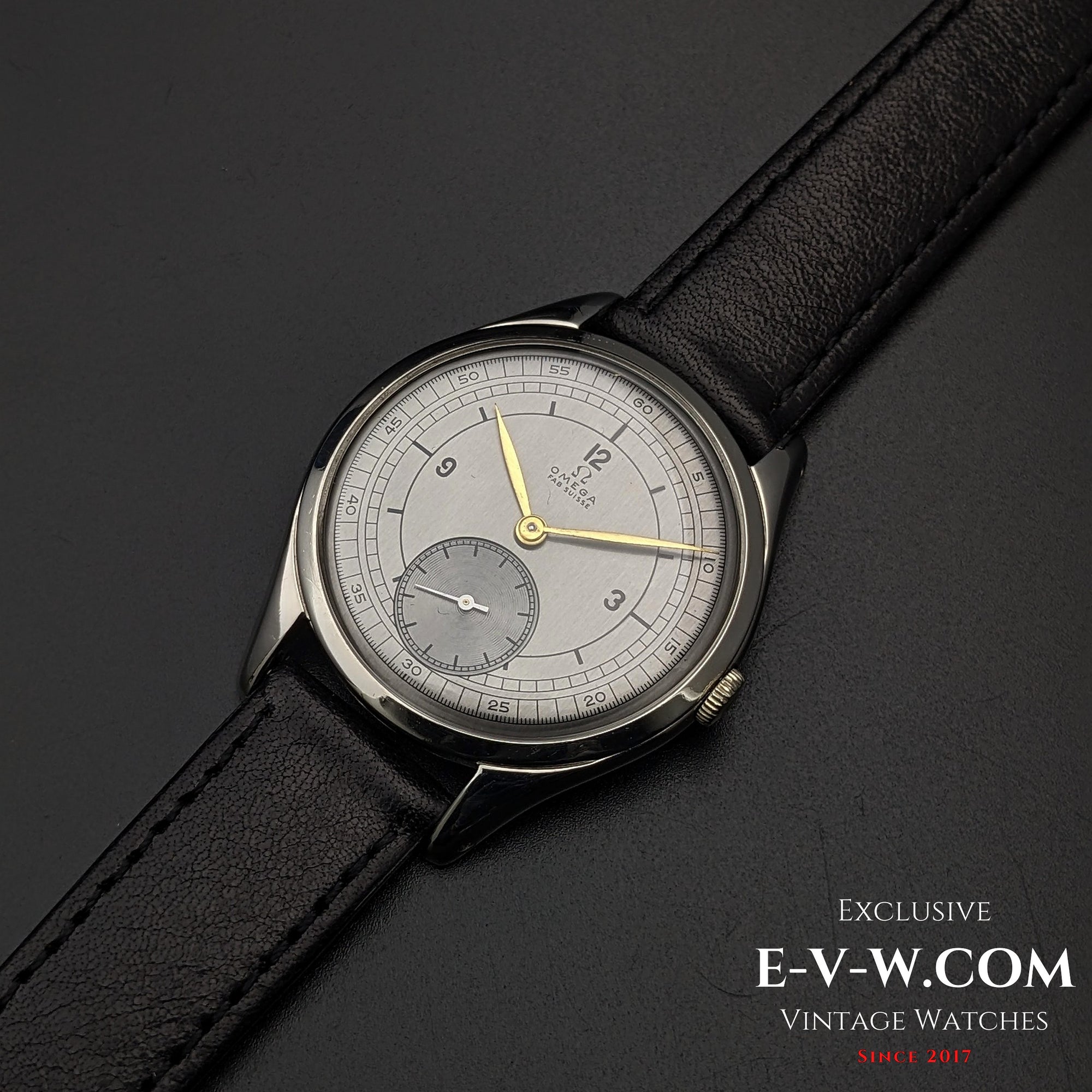 77 Years Old Vintage Omega Sector Dial / Oversize Jumbo 38mm / Ref. 2505 / Cal. 265 / Vintage 1947