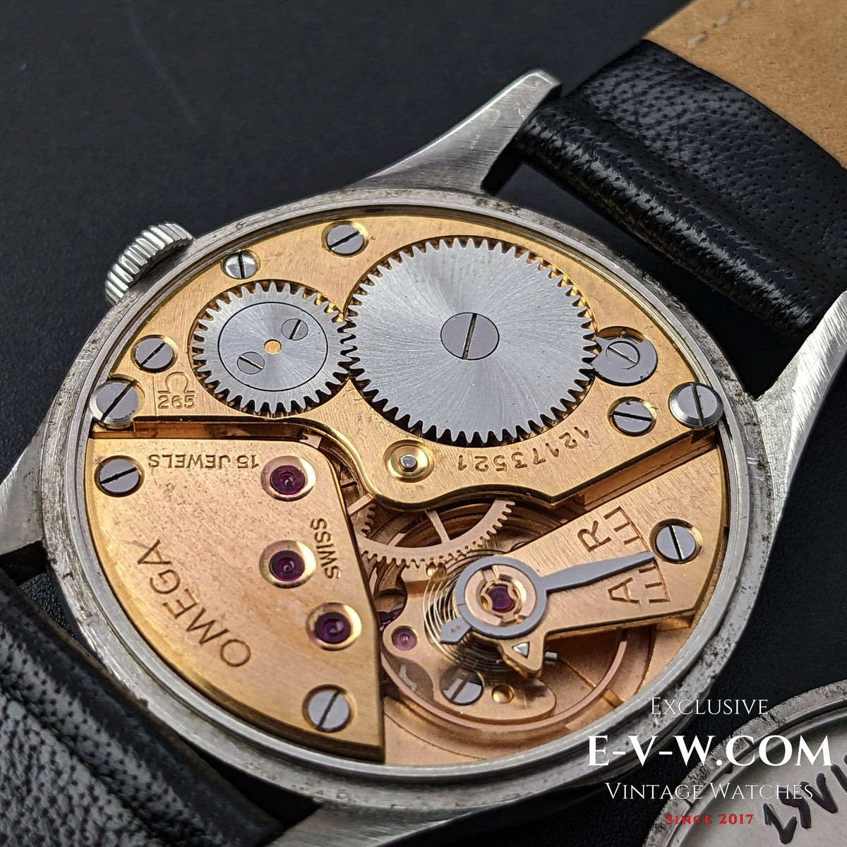 73 Years Old Vintage Blue Omega 265 (30T2 Family) / Ref. 2540-7 / Cal ...
