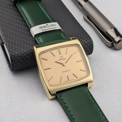 47 Years Old Omega Genève Gold platted / Ref 111.0109 / Vintage 1979 Watch / Cal 620 Movement / Serviced dial