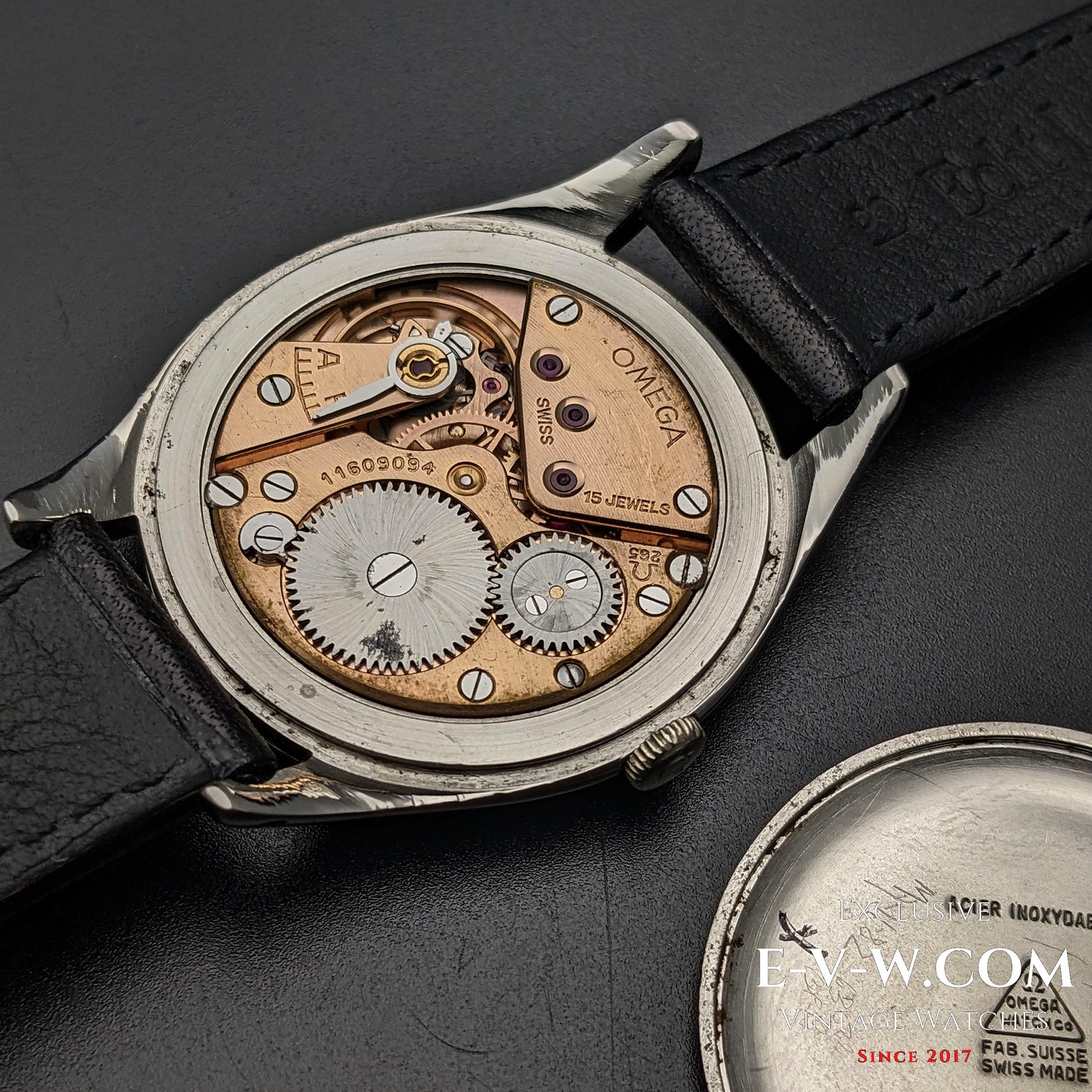 77 Years Old Vintage Omega Sector Dial / Oversize Jumbo 38mm / Ref. 2505 / Cal. 265 / Vintage 1947