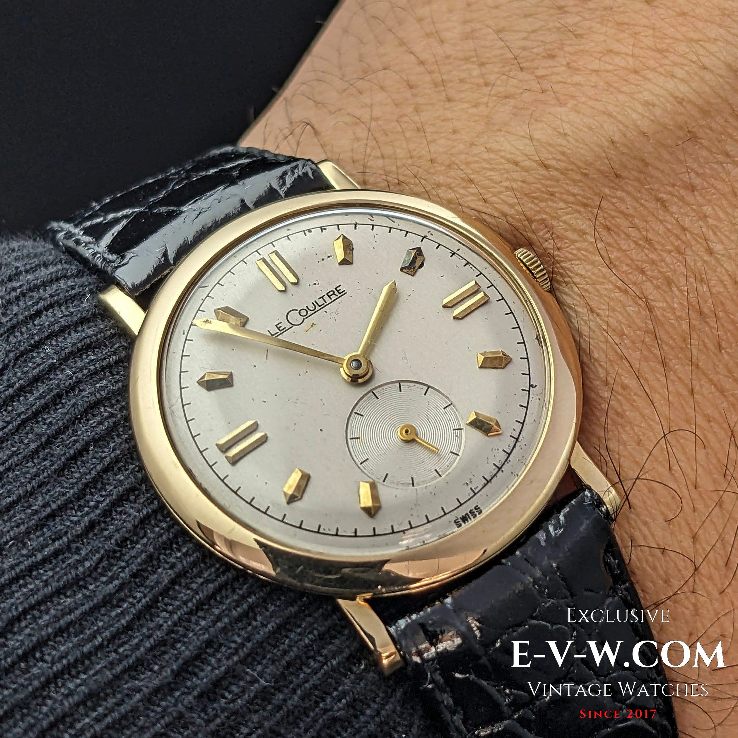 80 Years Old Vintage Jaeger LeCoultre 14K solid Gold Cal. 480