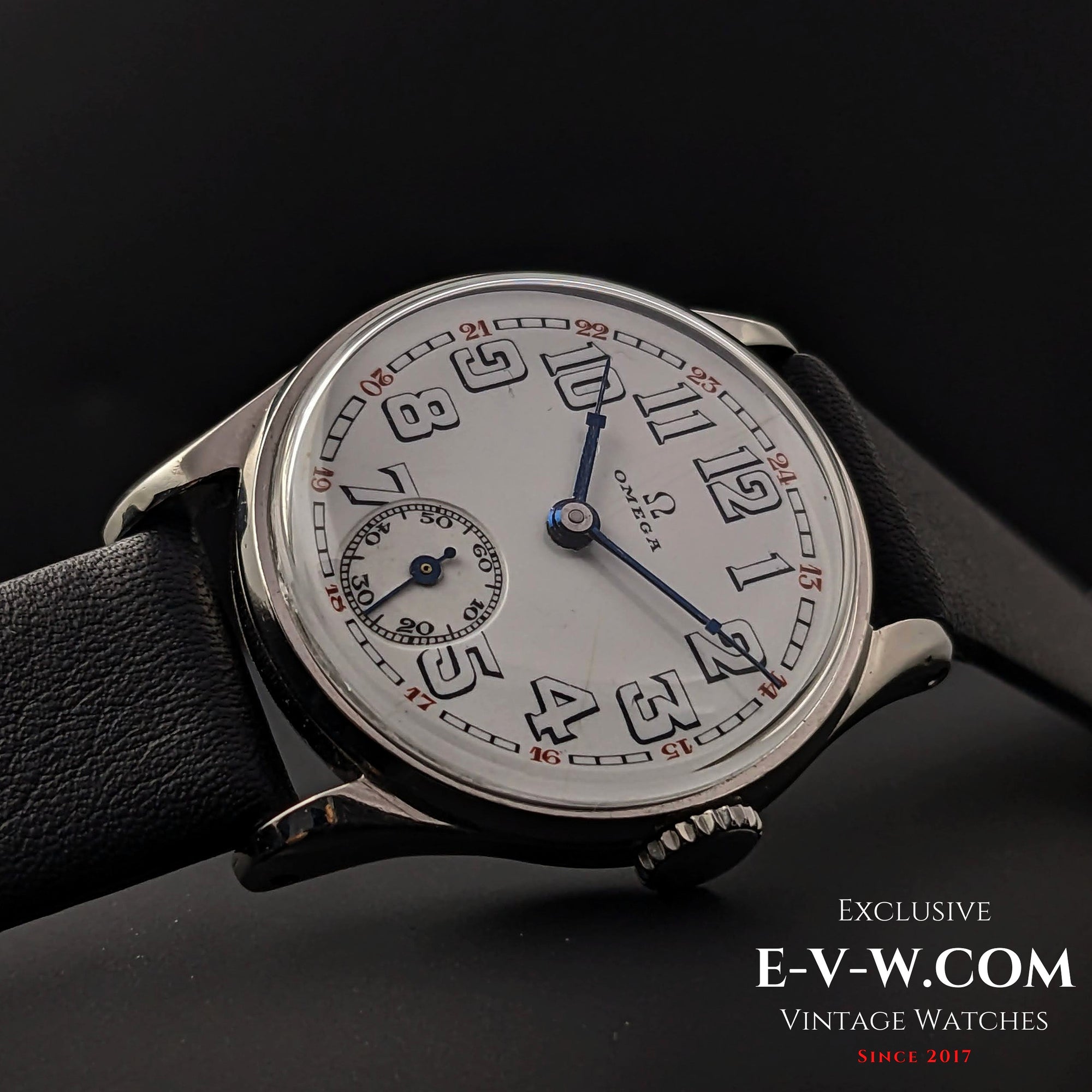 84 Years Old Rare Omega Art Deco / Cal. 25,6SOBT3/ Vintage 1939
