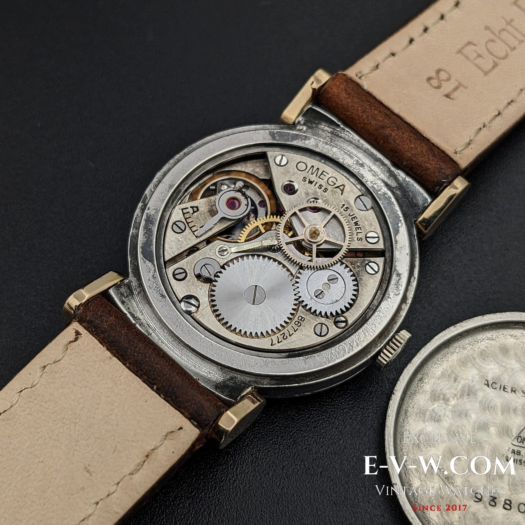 89 Very Rare Omega Medicus Scarab Art Deco / Steel-Gold / Cal. 23.4SC Vintage 1935