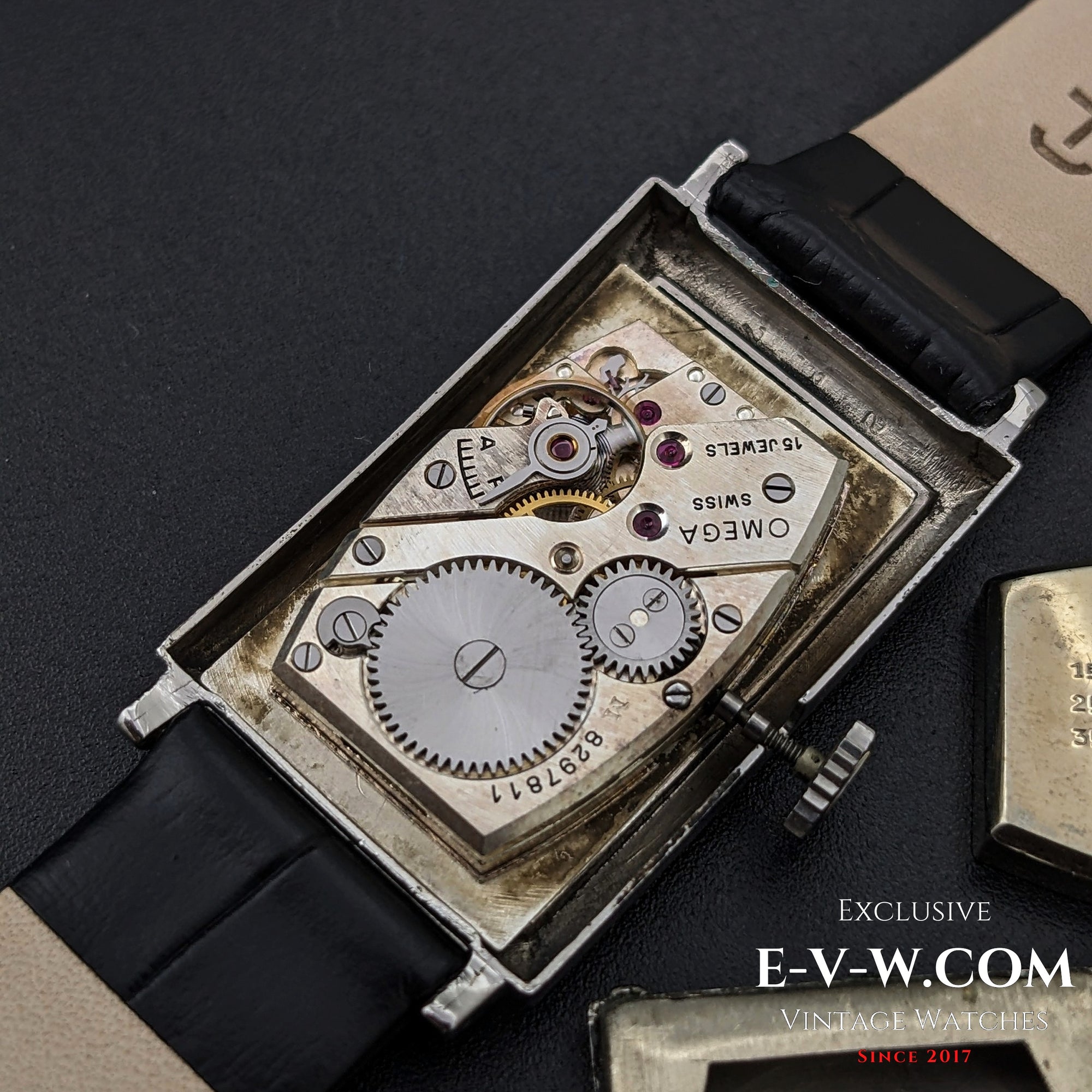 94 Years Old Antique Omega Tank / Art Deco / Cal. T17 Vintage 1930