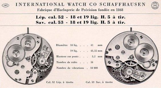 Mouvement de montre de poche IWC Schaffhausen antique de 1918, calibre 52, taille Jumbo, datant de 1918 et vieux de 106 ans.