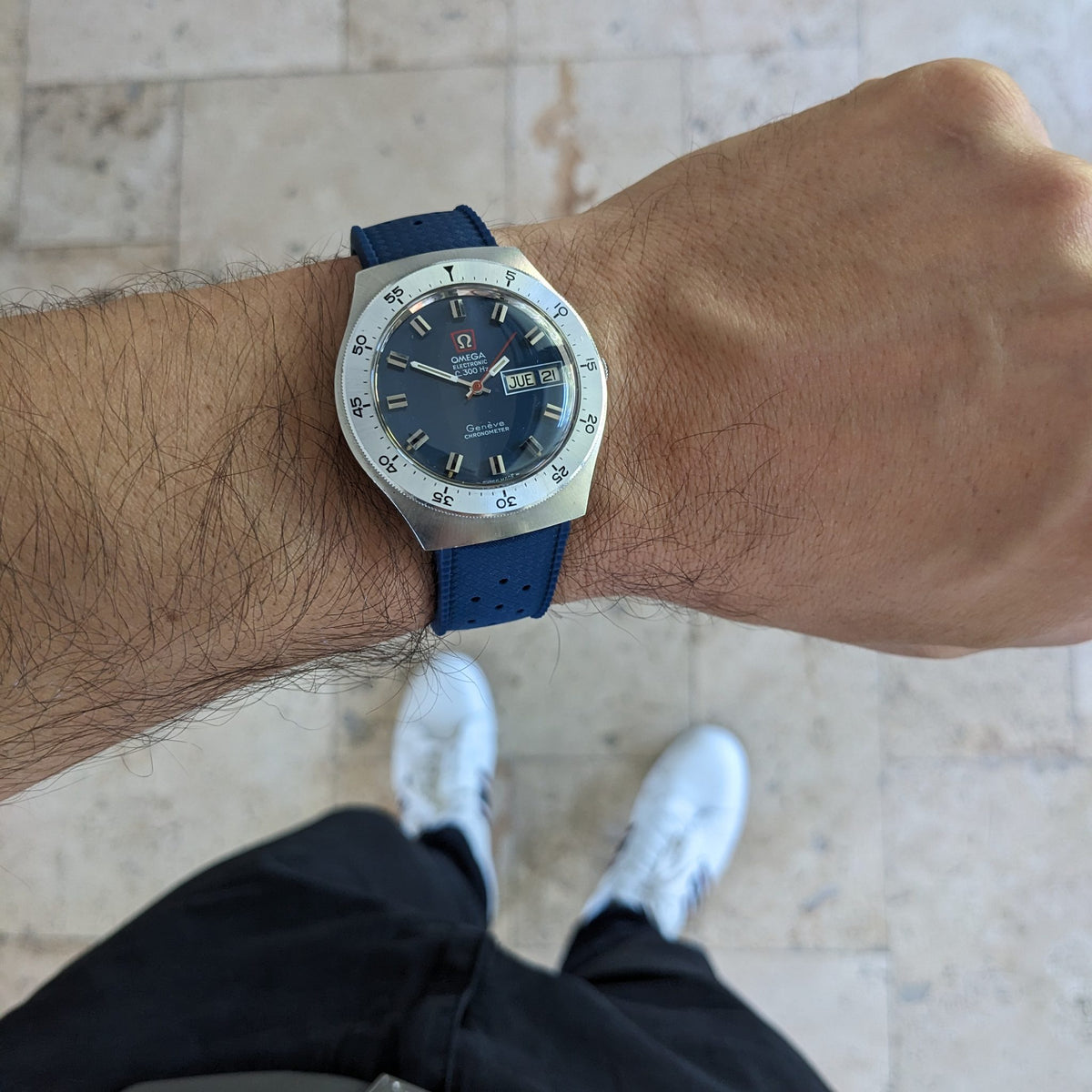 54 Years Old Omega Electronic f300Hz Geneve Chronometer / Ref 198.029 / Vintage 1972 Watch / Cal ESA 9164 Movement vintage watch