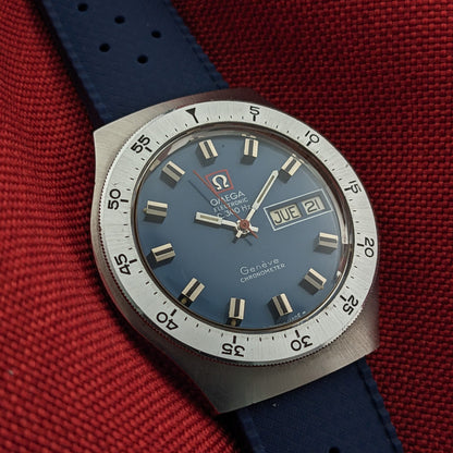54 Years Old Omega Electronic f300Hz Geneve Chronometer / Ref 198.029 / Vintage 1972 Watch / Cal ESA 9164 Movement vintage watch