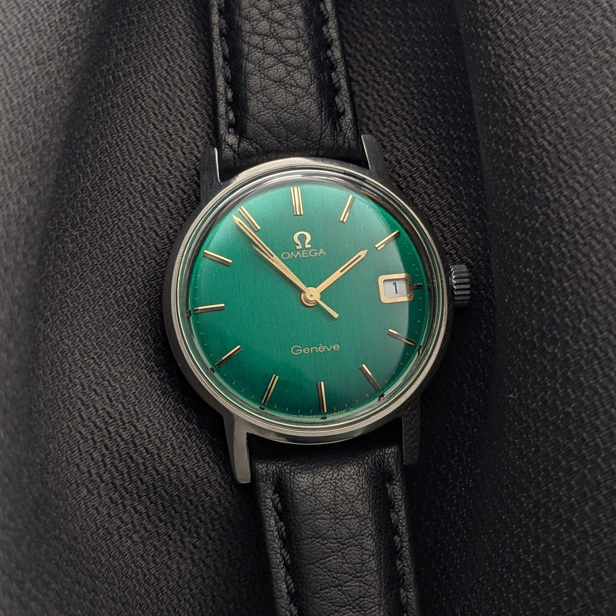 57 Years Old / Omega Genève / Ref. 136.070 / Vintage 1969 Watch / Restored Bottle-Green Dial / Cal. 613 / Serviced vintage watch