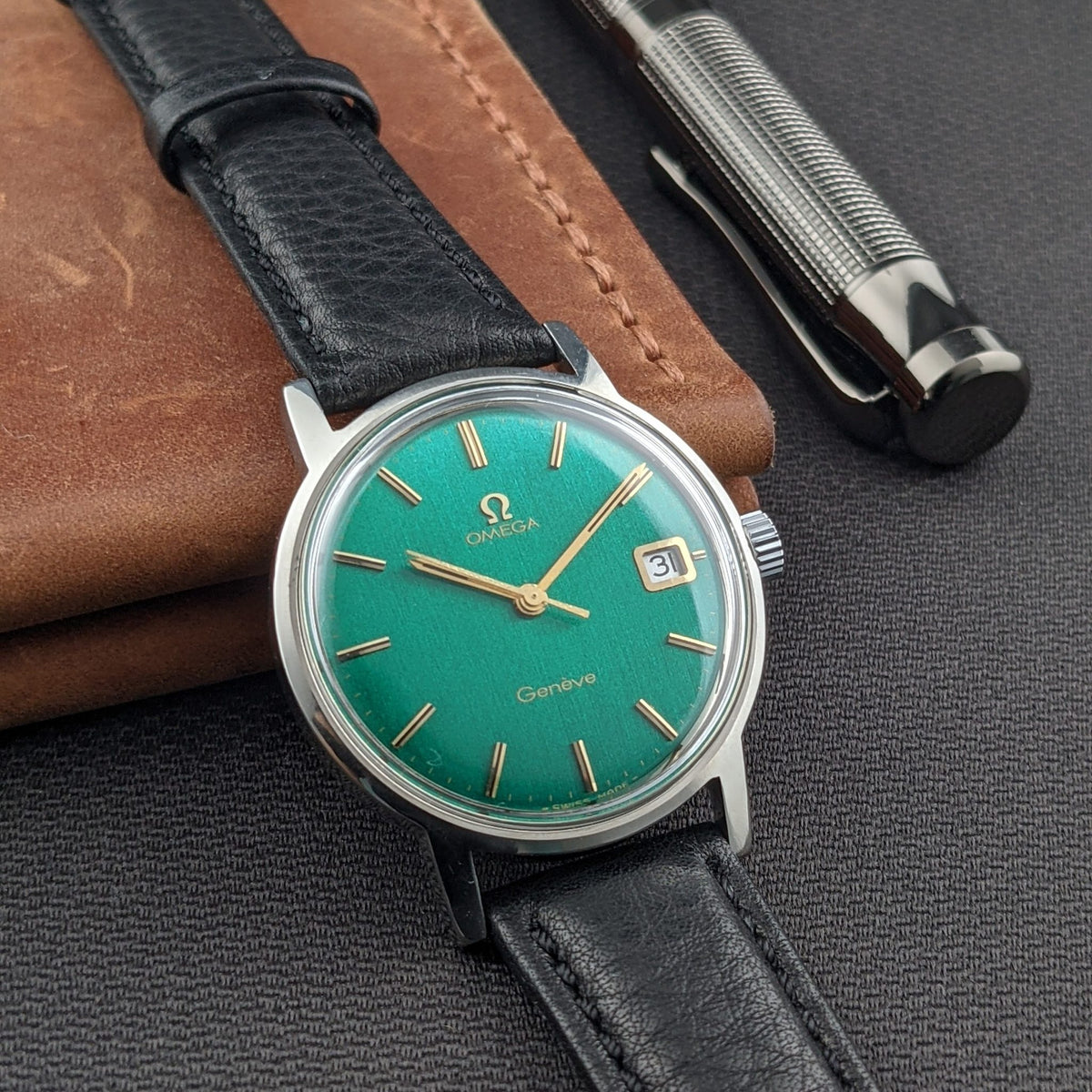 57 Years Old / Omega Genève / Ref. 136.070 / Vintage 1969 Watch / Restored Bottle-Green Dial / Cal. 613 / Serviced vintage watch