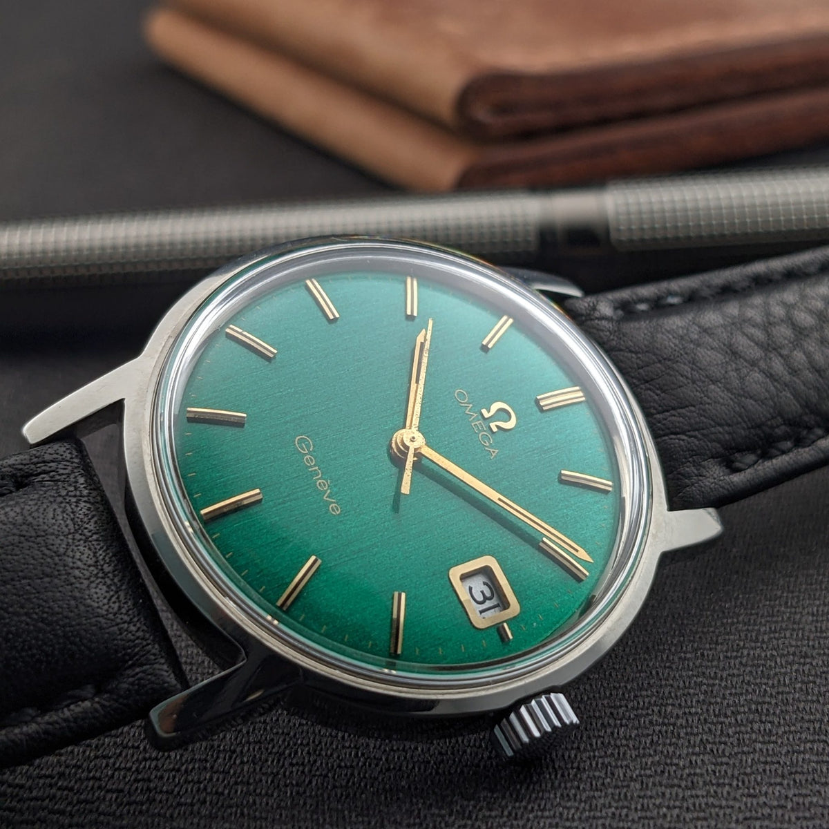 57 Years Old / Omega Genève / Ref. 136.070 / Vintage 1969 Watch / Restored Bottle-Green Dial / Cal. 613 / Serviced vintage watch