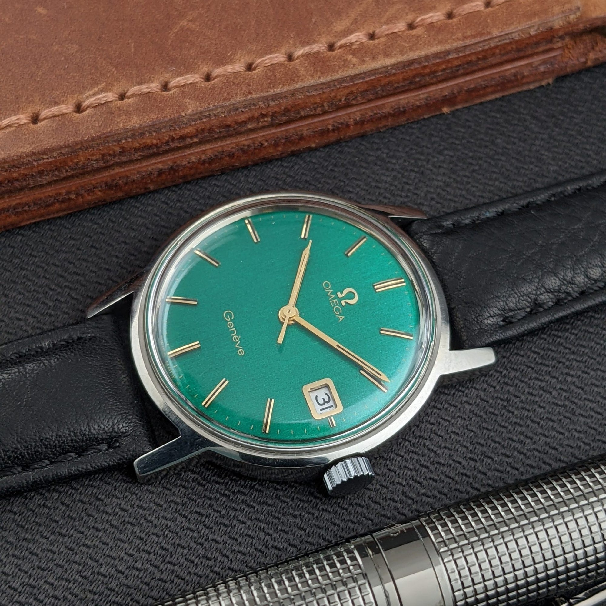 57 Years Old / Omega Genève / Ref. 136.070 / Vintage 1969 Watch / Restored Bottle-Green Dial / Cal. 613 / Serviced vintage watch