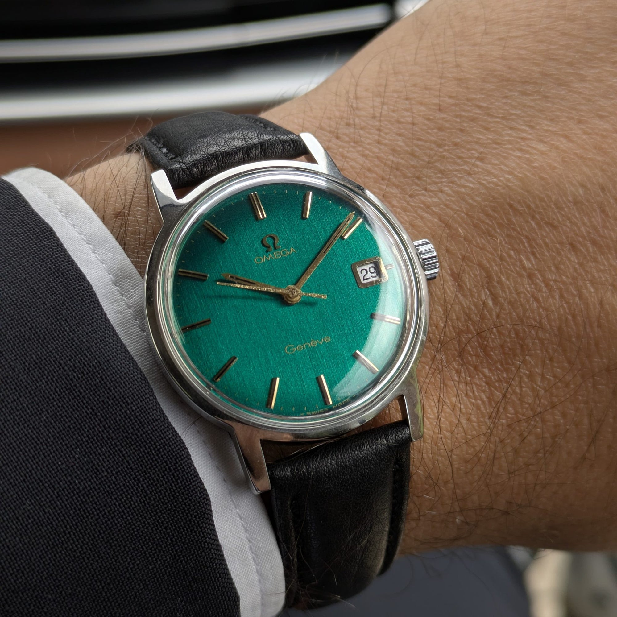 57 Years Old / Omega Genève / Ref. 136.070 / Vintage 1969 Watch / Restored Bottle-Green Dial / Cal. 613 / Serviced vintage watch