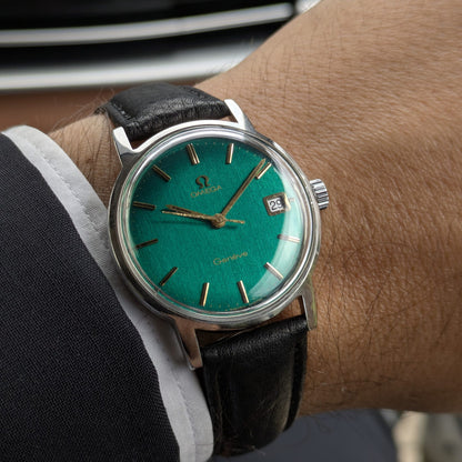 57 Years Old / Omega Genève / Ref. 136.070 / Vintage 1969 Watch / Restored Bottle-Green Dial / Cal. 613 / Serviced vintage watch